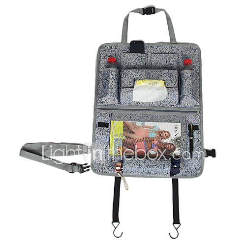 Classic Multifunctional Car Seat Back Hang Storage Bag