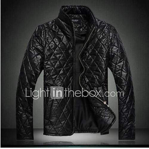 Mens Fashion Slim Long Sleeve Thin Cotton Jacket Coat