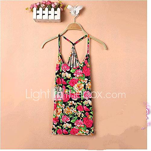 Womens Printing Cotton Vest