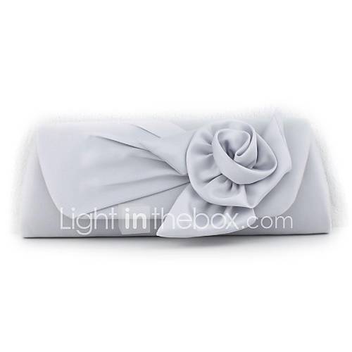 Silk Wedding/Special Occation Clutches/Evening Handbags with Flower