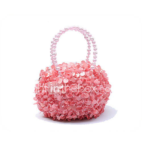 ONDY NewCompact Hand Beaded Evening Bag (Pink)