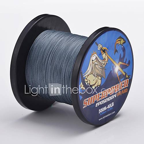 500M Low vis Gray 40LB 0.30mm 18.2kg 4 Carriers 100% PE Spectra Fiber Dyneema Braid Fishing Line