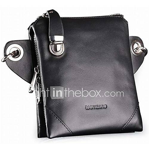 Mens Korea Style Genuine Leather Messenger Bag