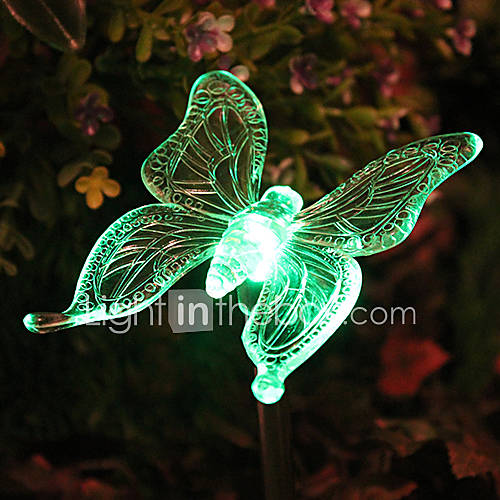 Solar Color Changing Butterfly Garden Stake Light(CSS 57307)