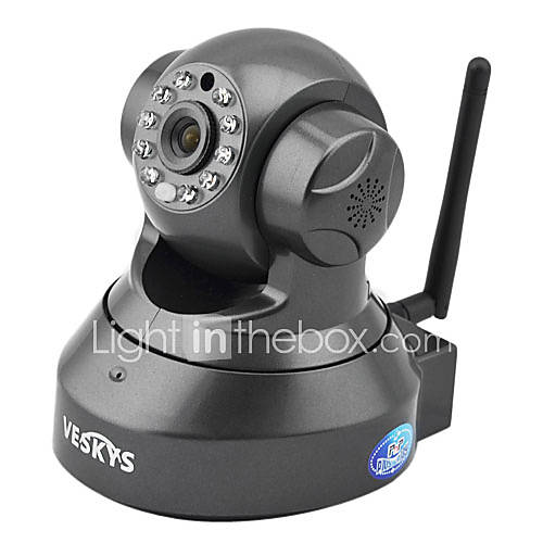 VESKYS T37WIP 720P 1.0MP P2P CMOS IP Camera w/ WiFi / Night Vision /TF Slot/ Motion Detection / Intercom