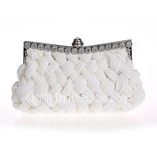 ONDY NewFold Knit Texture Diamond Evening Bag (Navy Blue)