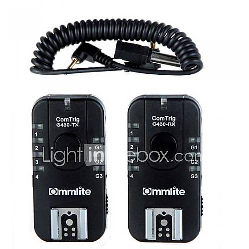 Commlite ComTrig 2.4Ghz wireless Multi functional Grouping Flash Trigger Remote Control G430 for Canon