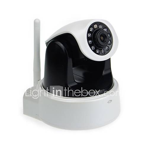 H.264 P2P 1.0MP 720P Surveillance HD Wireless IP Camera ,Wi Fi ,SD,IR Cut,11 LED,RJ45,Onvif  Black White