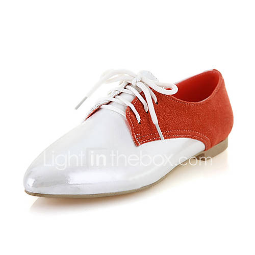 Leatherette Womens Flat Heel Comfort Oxfords Shoes (More Colors)