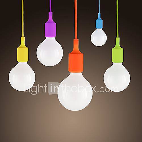 Mini Pendant, 1 Light, Modern Minimalist Silicone Candy Colors