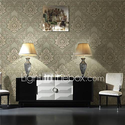 Classical Floral PVC Coveings Wallpaper