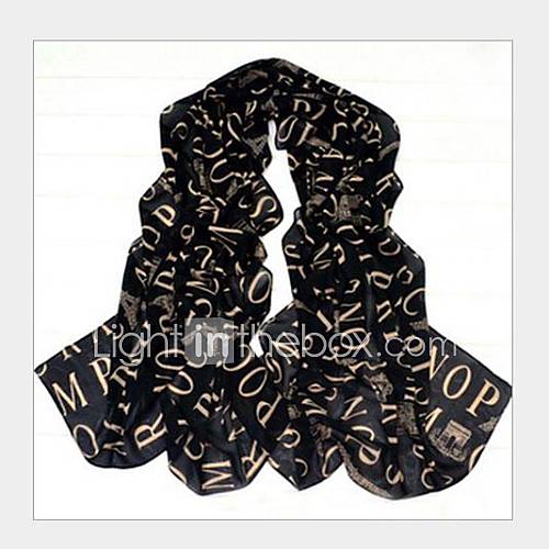 European And American Fashion Long Letter Thin Scarves