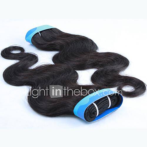 28 Inch 4Pcs Color 1B Grade 4A Indian Virgin Body Wave Human Hair Extension
