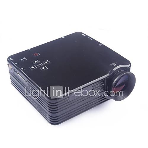 Mini HD Home Super Bright LED Technology Projector 400LM , PC Laptop VGA USB SD HDMI