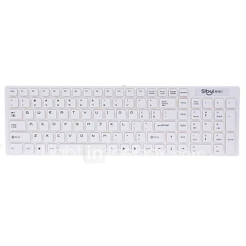 Sibyl J 1 Stylish USB Wired 106 Key Water proof Keyboard