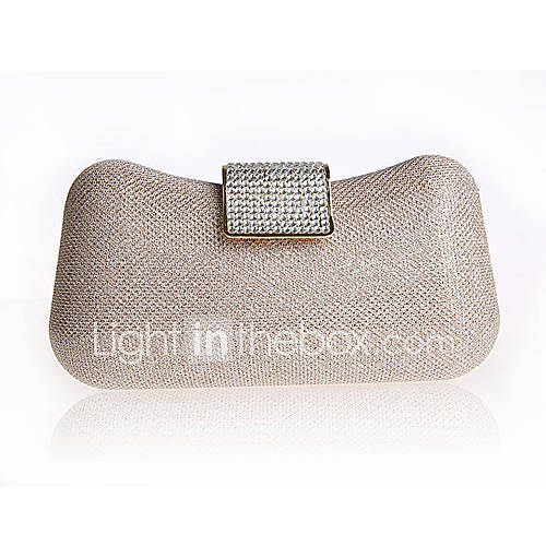 ONDY NewUpscale Boutique Sequined Clutch Evening Bag (Champagne)