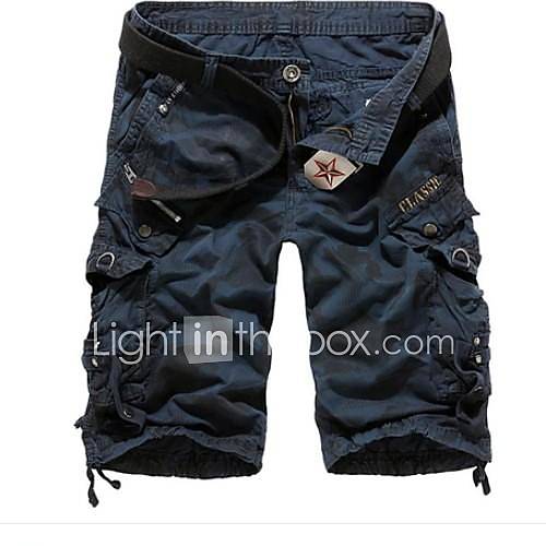 Mens Fashion Camouflage Casual Cargo Short Pants