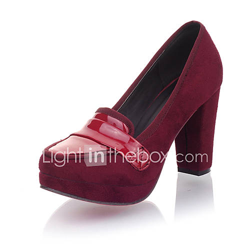 Leatherette Womens Chunky Heel Platform Pumps/Heels Shoes(More Colors)