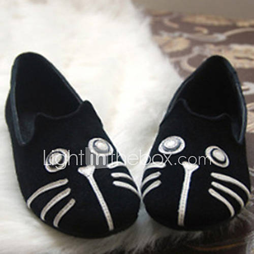 Hushan Womens Cat Pattern Flat Shoes