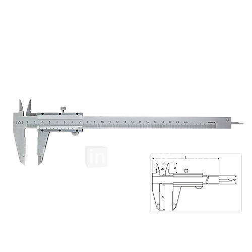 0 200MM Carbon Steel Vernier Gauge