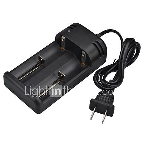 SingFire US DC6 Universal Double Groove Intelligent Rapid AC Power Charger Adapter   Black (US Plug)