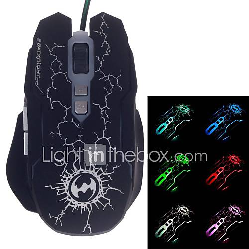 BATKNIGHT Ghost Bat S3200 ESports Colorful Glare USB Gaming Mouse (400 4000 DPI)