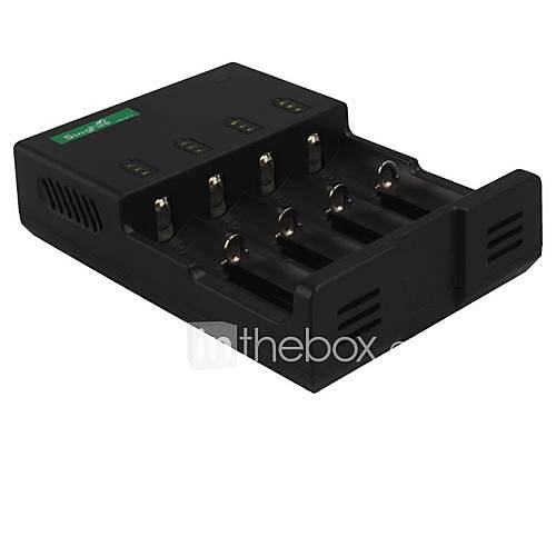 SingFire US UC1 4 Slot Intelligent Universal Battery Charger w/12V Car Charger   Black (EU Plug)