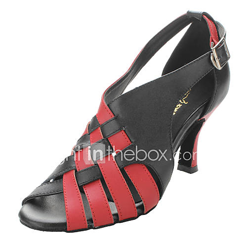 Womens Leather Ankle Strap Sandals Modern Dance Shoes