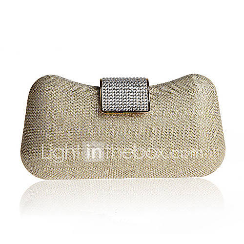 ONDY NewUpscale Boutique Sequined Clutch Evening Bag (Gold)