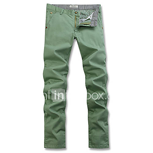 Mens Fashion Elastic Casual Pants