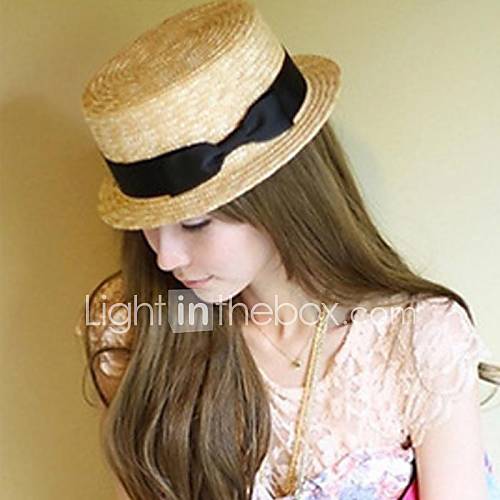 Womens Flat Casual Straw Hat