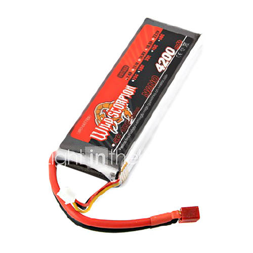 Wild Scorpion 22.2V 6S 4200mAh 60C Li Po Battery(T Plug)