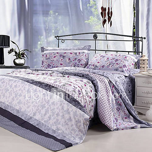 LIONSUZ Karachi Printing Cotton Four Piece(Screen Color)