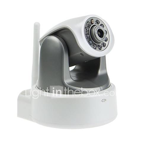 H.264 P2P 1.0MP 720P Surveillance HD Wireless IP Camera ,Wi Fi ,SD,IR Cut,11 LED,RJ45,Onvif  White Gray