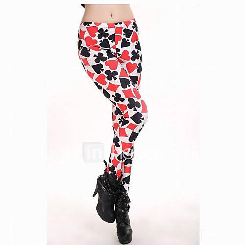 Fashion Poker Printing of Ninth Pants