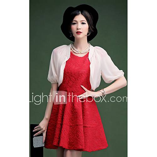 Half Sleeve Chiffon Party/Casual Wraps With Detachable Fur Collar(More Colors)