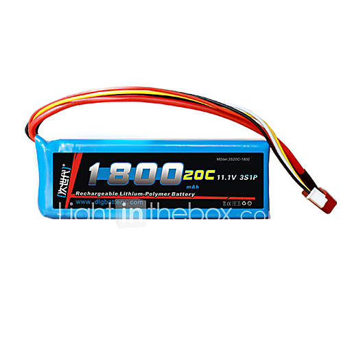 DLG 11.1V 1800mAh Li Po Battery(T Plug)