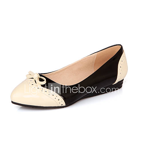 Patent Leather Womens Flat Heel Ballerina Flats Shoes(More Colors)