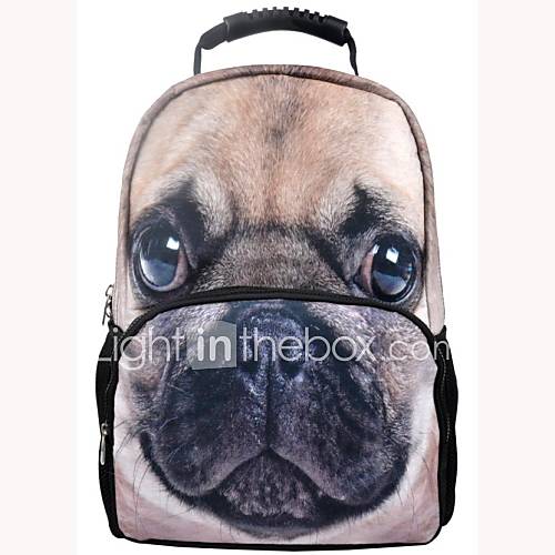 Veevan Unisexs Life like Dog Animal School Backpack