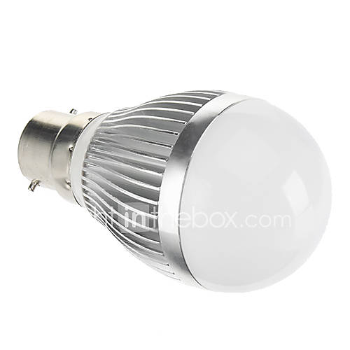 B22 3W COB 172LM 5478K Cool White Light LED Globe Bulb  Silver (95 265V)