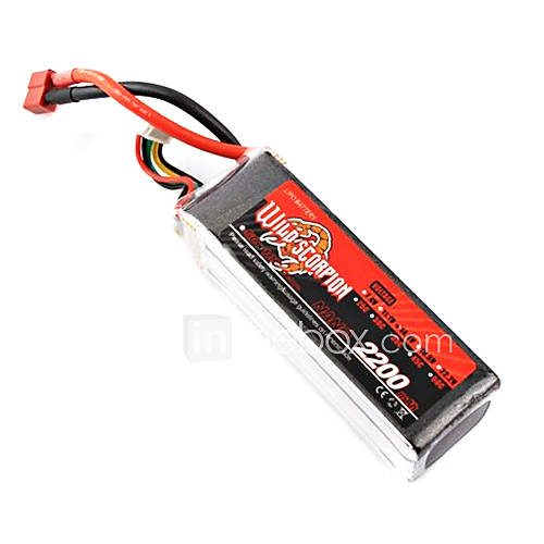 Wild Scorpion 11.1V 3S 2200mAh 60C Li Po Battery(T Plug)