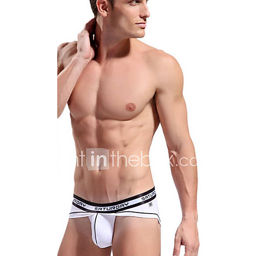 Mens Bamboo Fiber 3D Black Panties