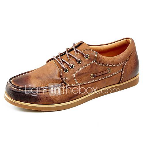 M.DUK New British Genuine Nubuck Upper Leather Mens Flat Shoes