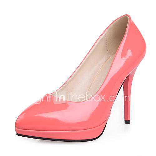 Patent Leather Womens Stiletto Heel Platform Pumps/Heels Shoes (More Colors)