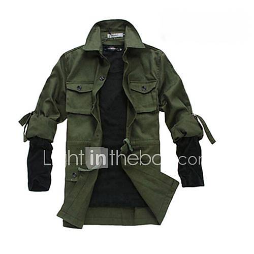 Mens Sharp Personality Style Frock Coat Slim Jacket