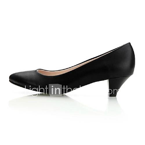 Leather Womens Cone Heel Heels Pumps/Heels Shoes