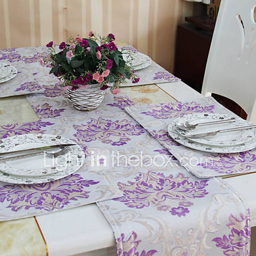 Set of 4 Glimmar Luxury Purple Placemats