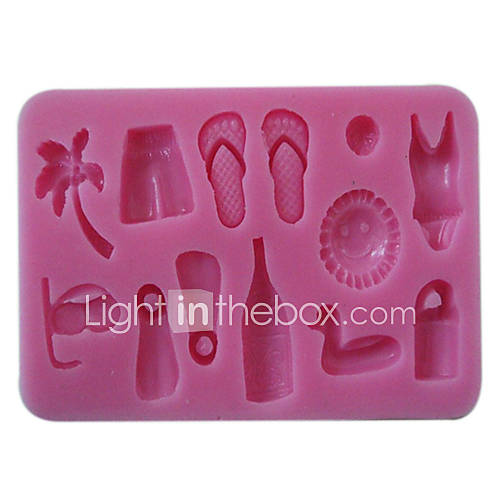 3D Beach Style Silicone Mold