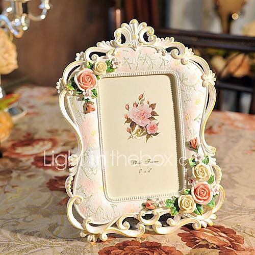 6Modern European Style Pearl Polyresin Picture Frame