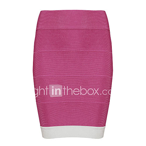 Hot Selling Pink and White Sexy Sheath Bandage Skirts